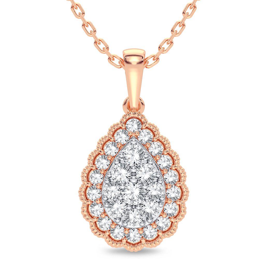 14K 0.33CT Diamond Pendant - Johnny Dang & Co