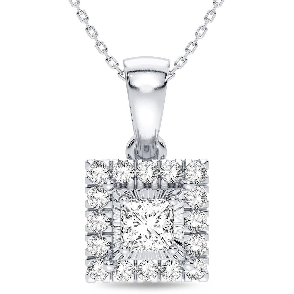 14K 0.25CT Diamond Pendant - Johnny Dang & Co