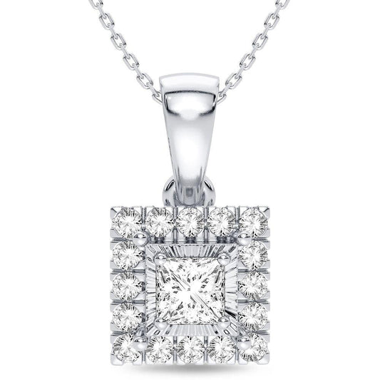 14K 0.25CT Diamond Pendant - Johnny Dang & Co
