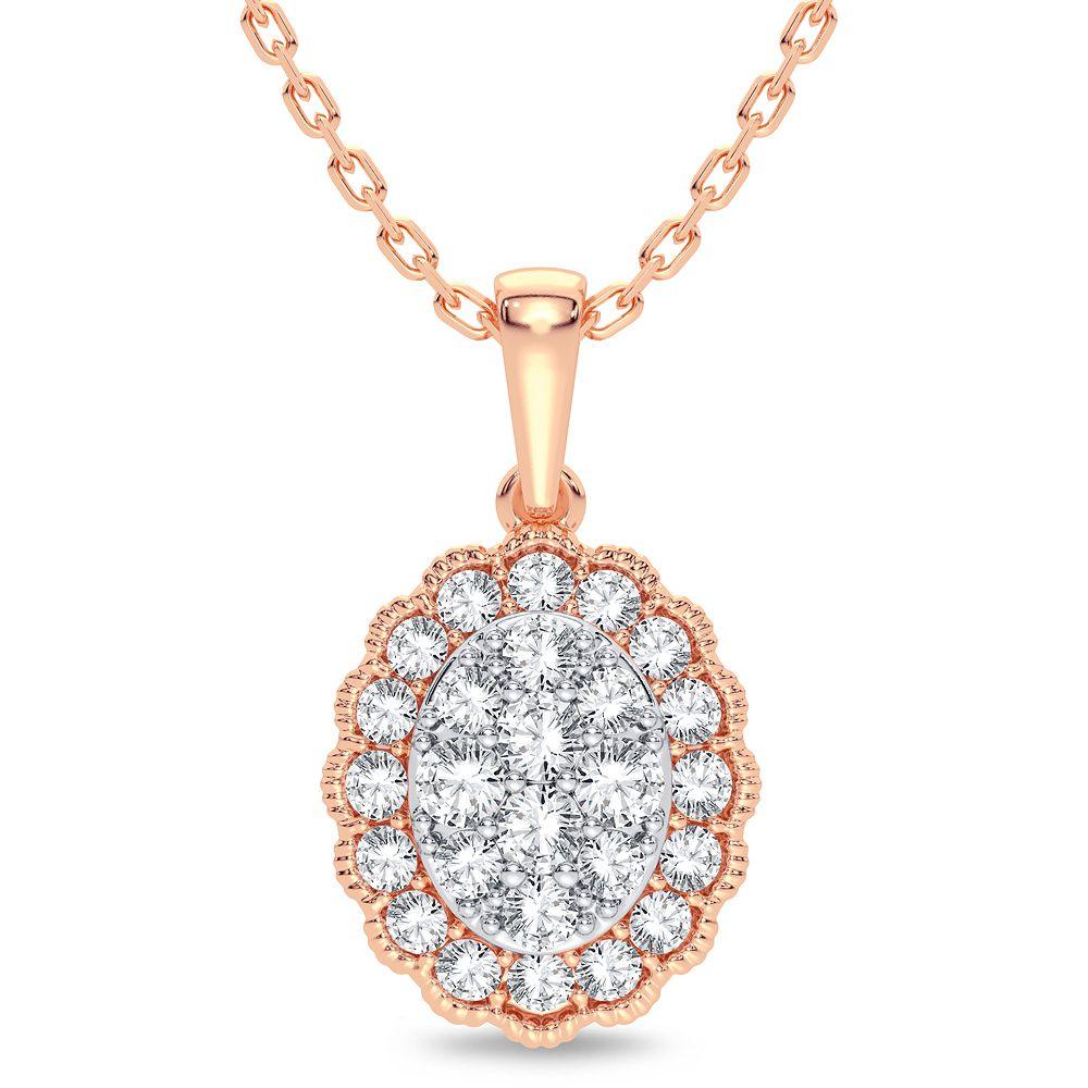 14K 0.33CT Diamond Pendant - Johnny Dang & Co