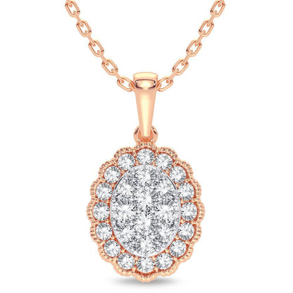 14K 0.33CT Diamond Pendant - Johnny Dang & Co