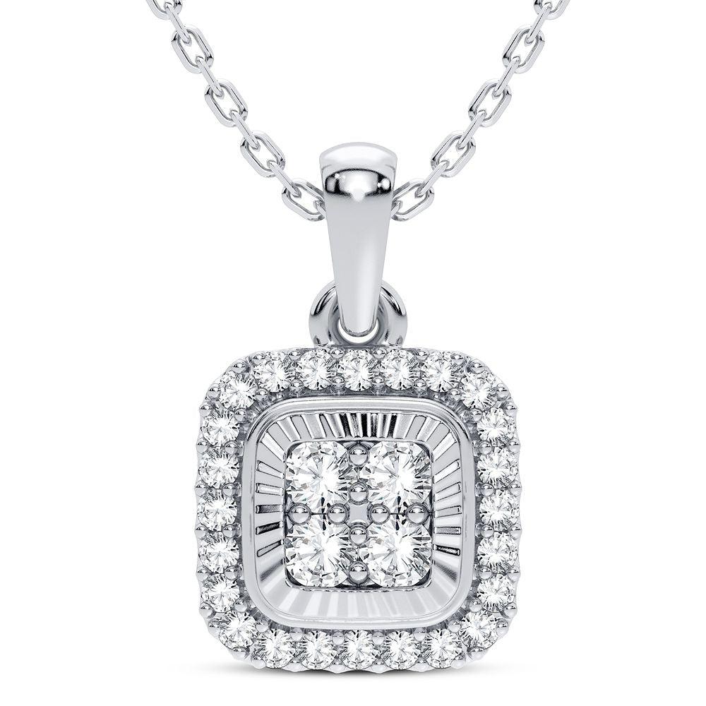 14K 0.25CT DIAMOND PENDANT - Johnny Dang & Co