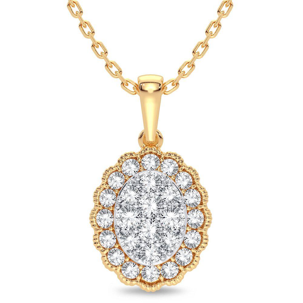 14K 0.33CT Diamond Pendant - Johnny Dang & Co