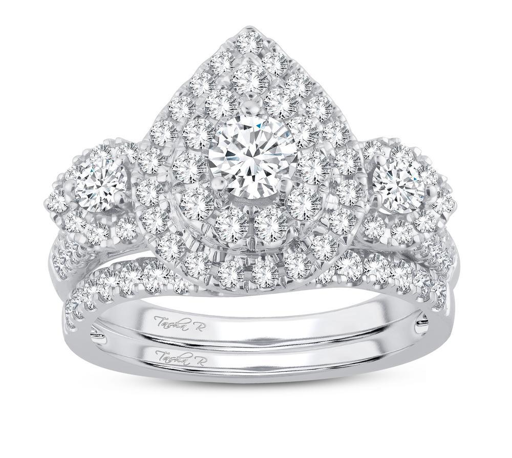 14K 1.54CT DIAMOND BRIDAL RING - Johnny Dang & Co