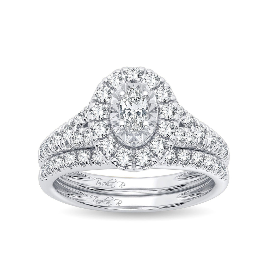 14K 1.00CT Diamond Bridal Ring - Johnny Dang & Co