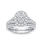 14K 1.00CT Diamond Bridal Ring - Johnny Dang & Co