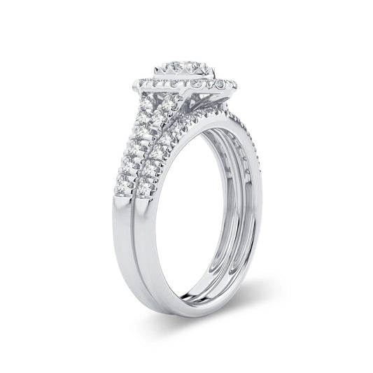 14K 1.00CT Diamond Bridal Ring - Johnny Dang & Co