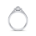 14K 1.00CT Diamond Bridal Ring - Johnny Dang & Co