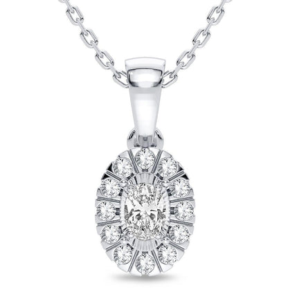 14K 0.25CT Diamond Pendant - Johnny Dang & Co