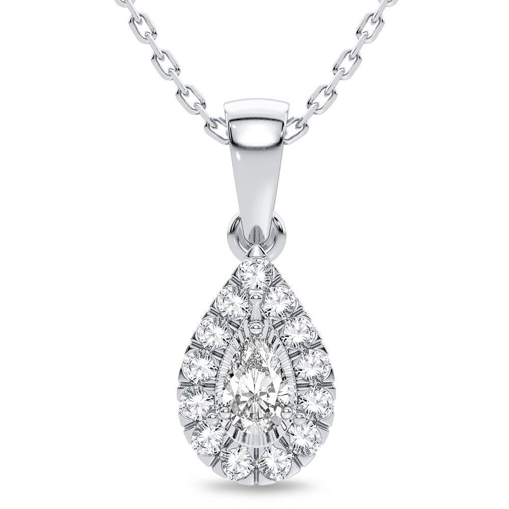 14K 0.25CT Diamond Pendant - Johnny Dang & Co
