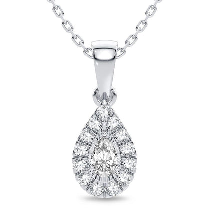 14K 0.25CT Diamond Pendant - Johnny Dang & Co