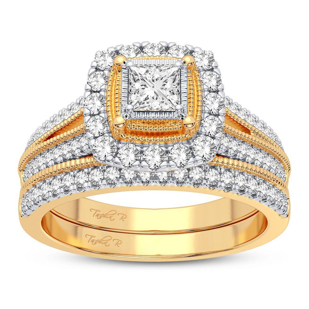 14K 0.62CT Diamond Bridal Ring - Johnny Dang & Co