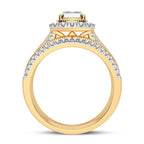 14K 0.62CT Diamond Bridal Ring - Johnny Dang & Co
