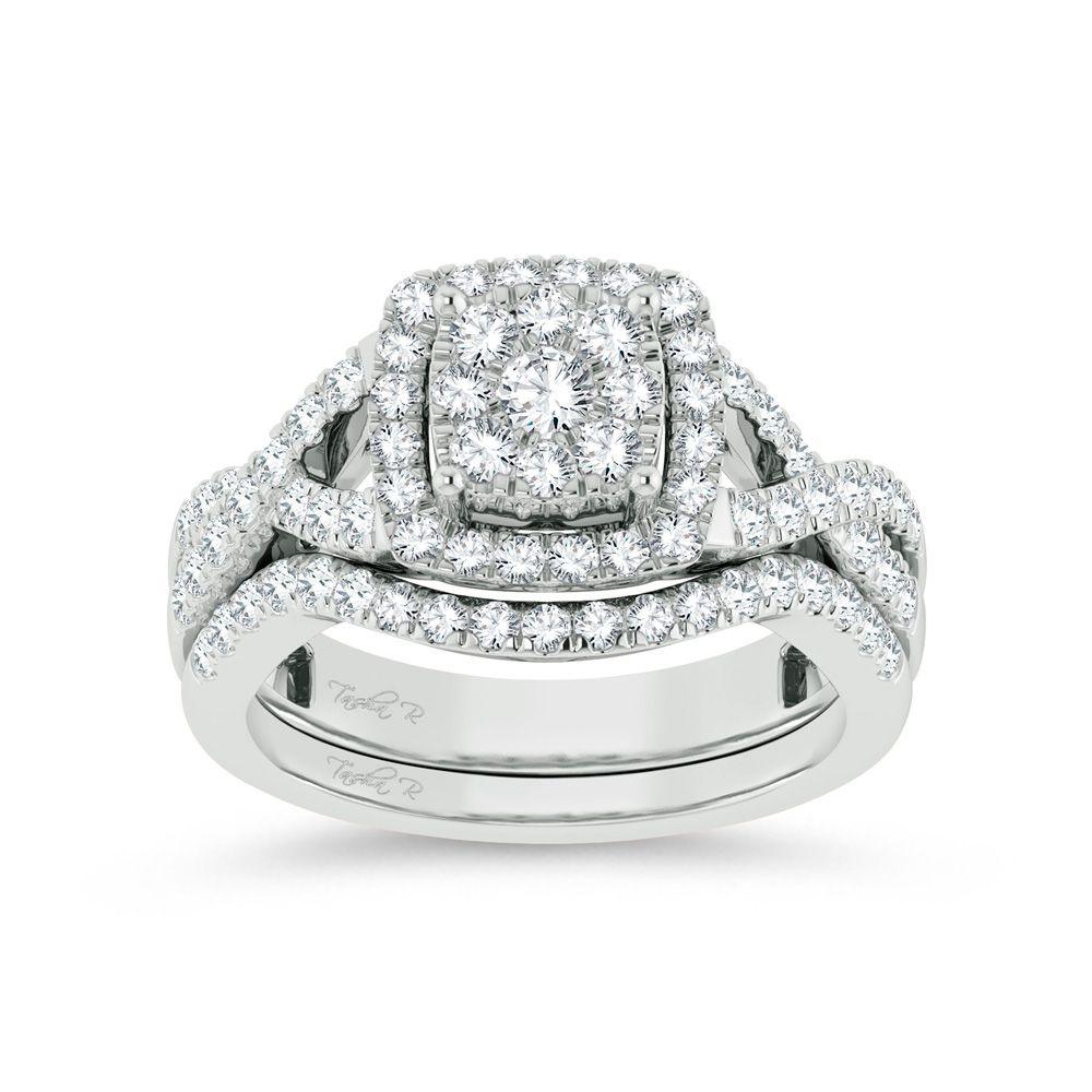 14K 1.00ct Diamond Bridal Ring - Johnny Dang & Co