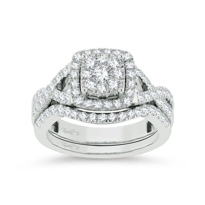 14K 1.00ct Diamond Bridal Ring - Johnny Dang & Co