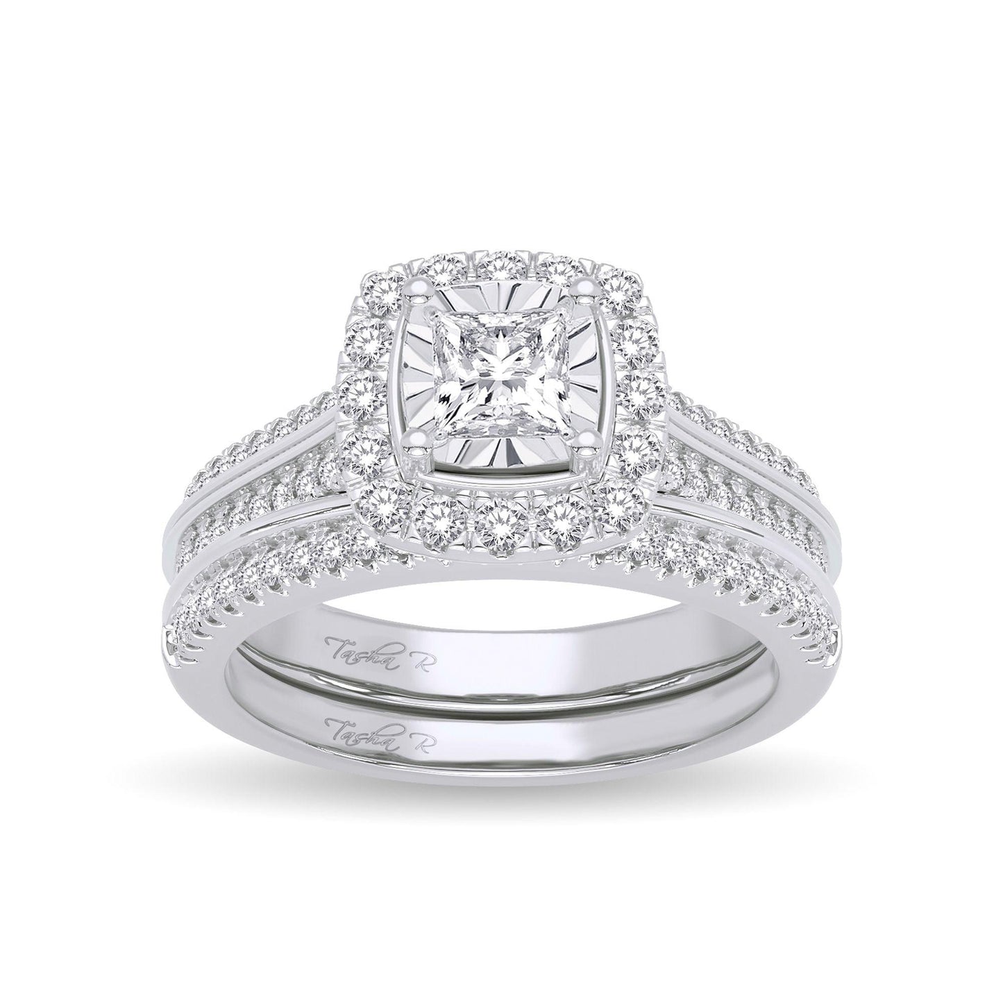 14K 0.64CT Diamond Bridal Ring - Johnny Dang & Co
