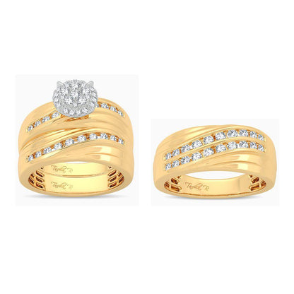 14K 1.13CT Diamond Trio Set - Johnny Dang & Co