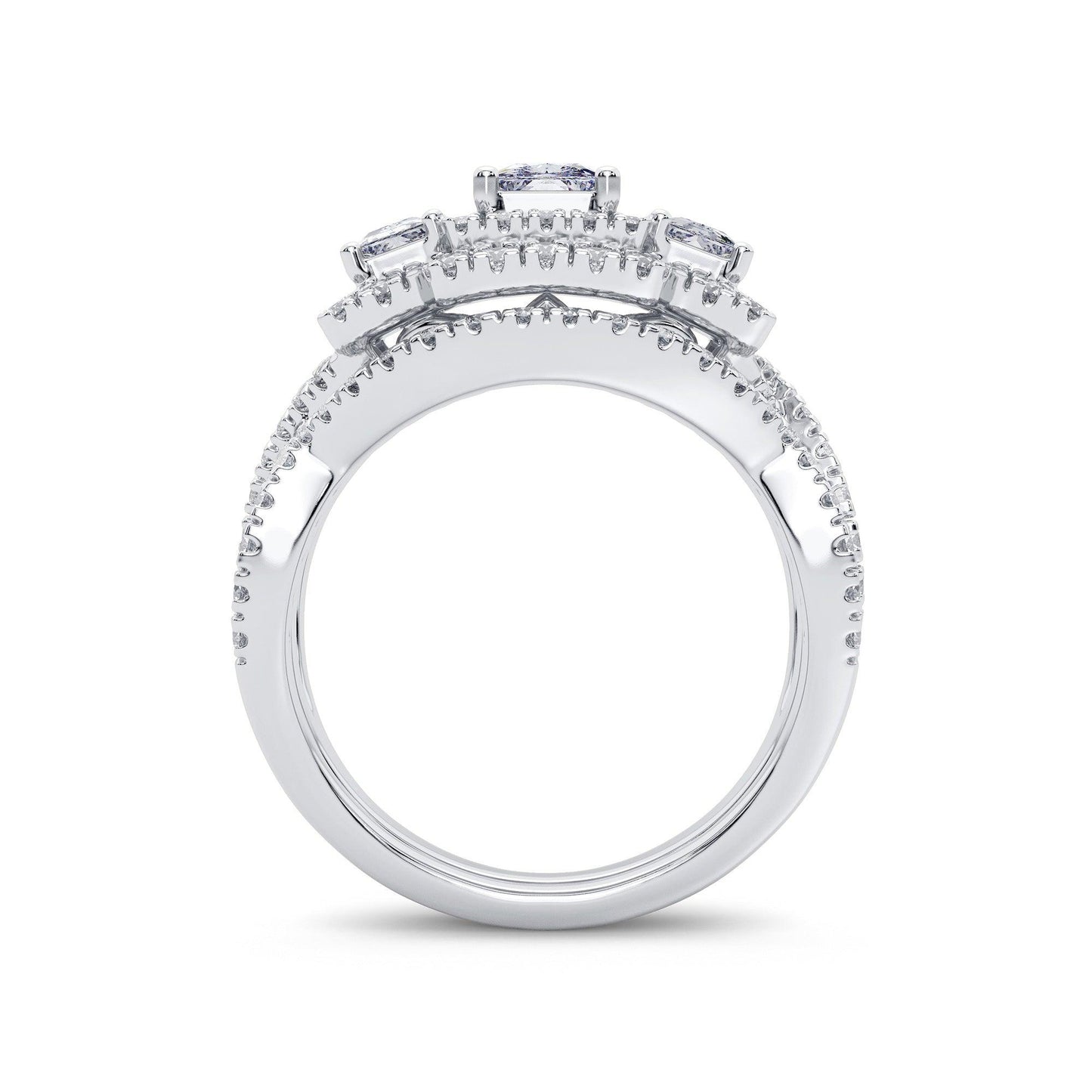 14K 2.00CT Diamond Bridal Ring - Johnny Dang & Co