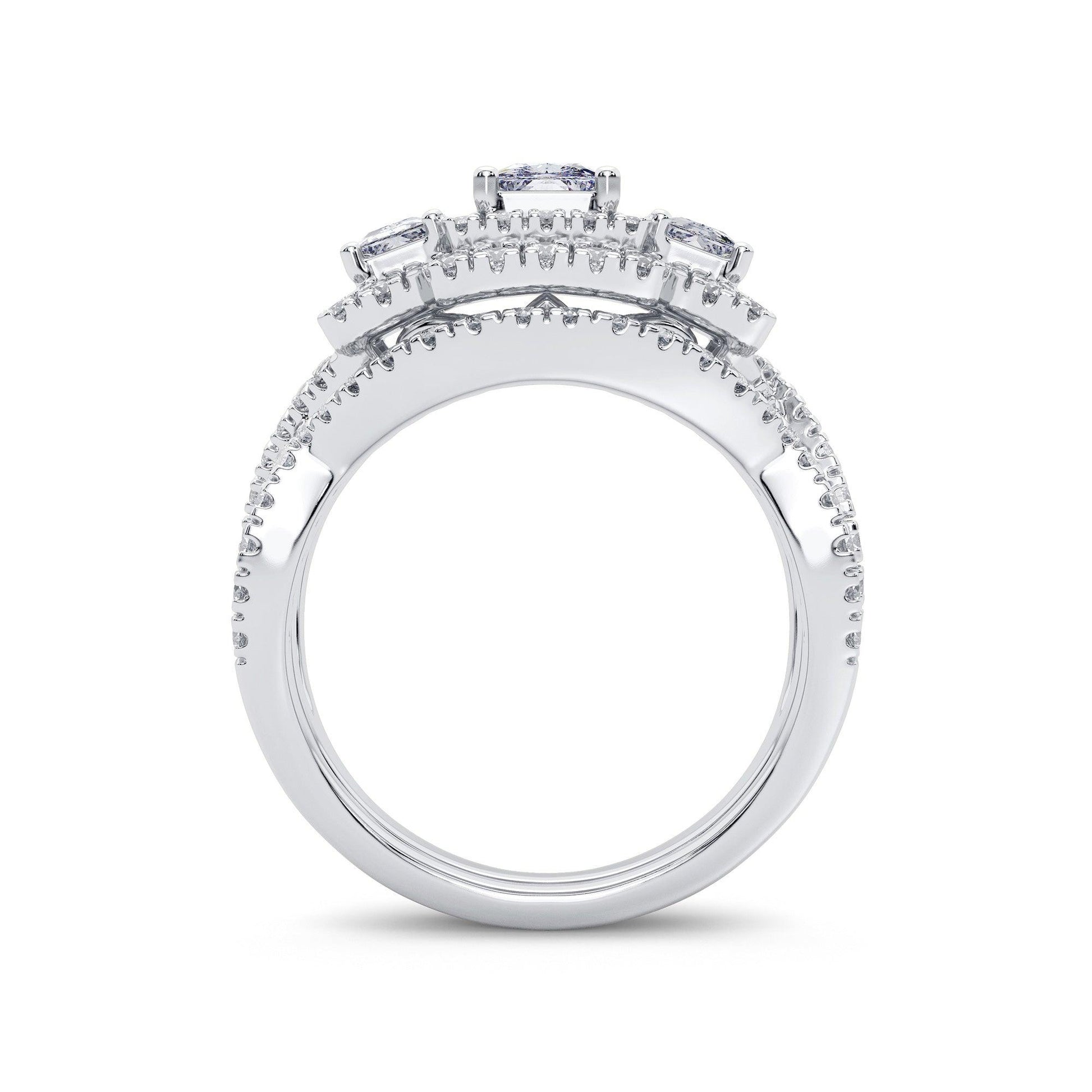 14K 2.00CT Diamond Bridal Ring - Johnny Dang & Co