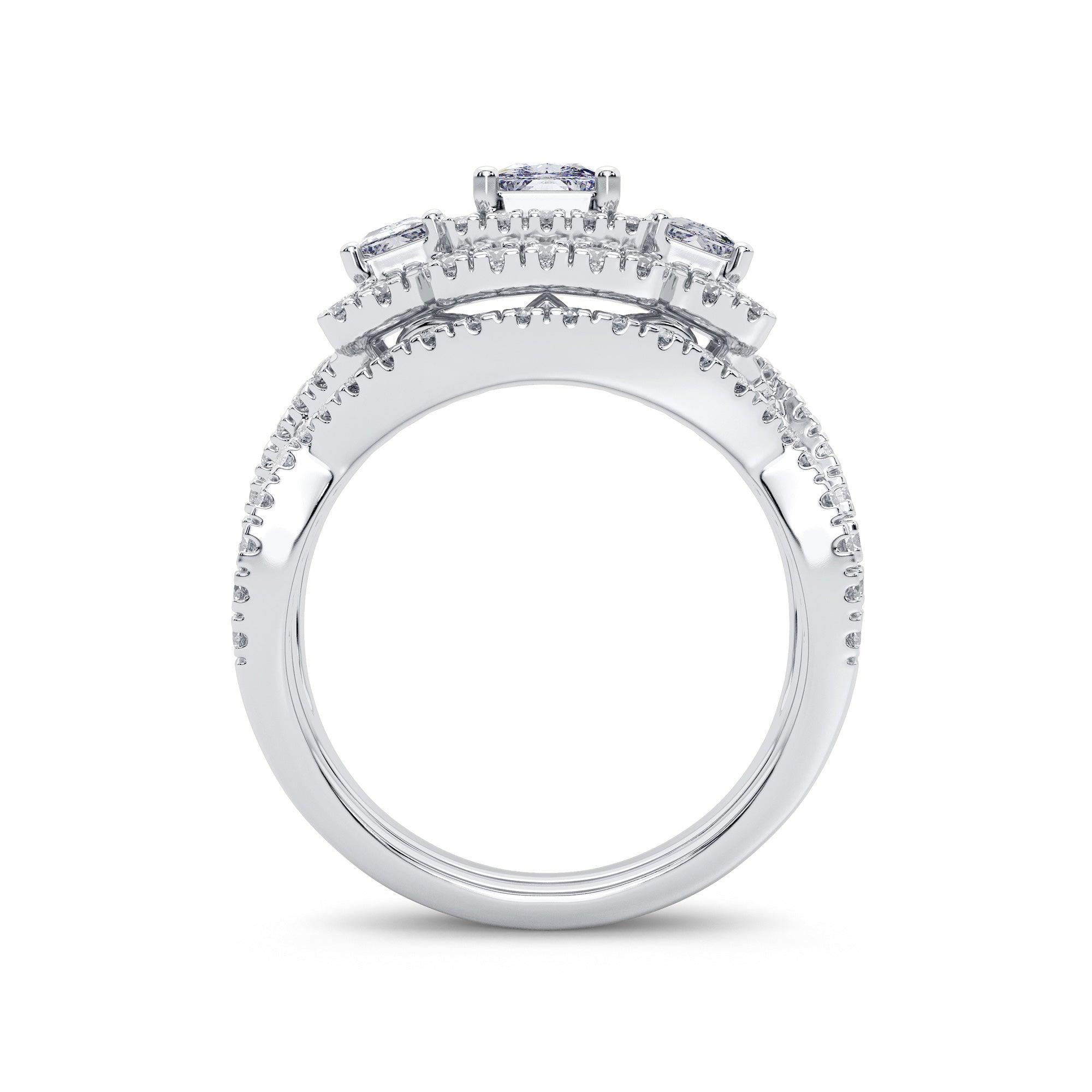 14K 2.00CT Diamond Bridal Ring - Johnny Dang & Co