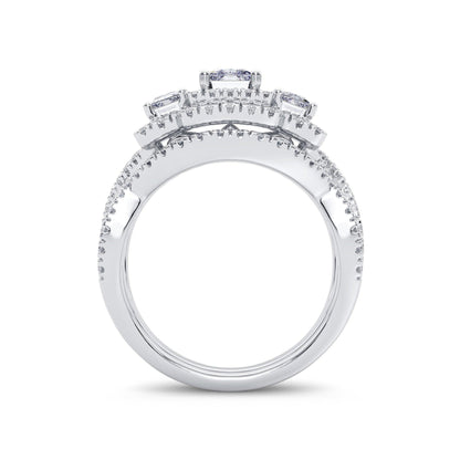 14K 2.00CT Diamond Bridal Ring - Johnny Dang & Co