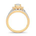 14K 0.62CT Diamond Bridal Ring - Johnny Dang & Co