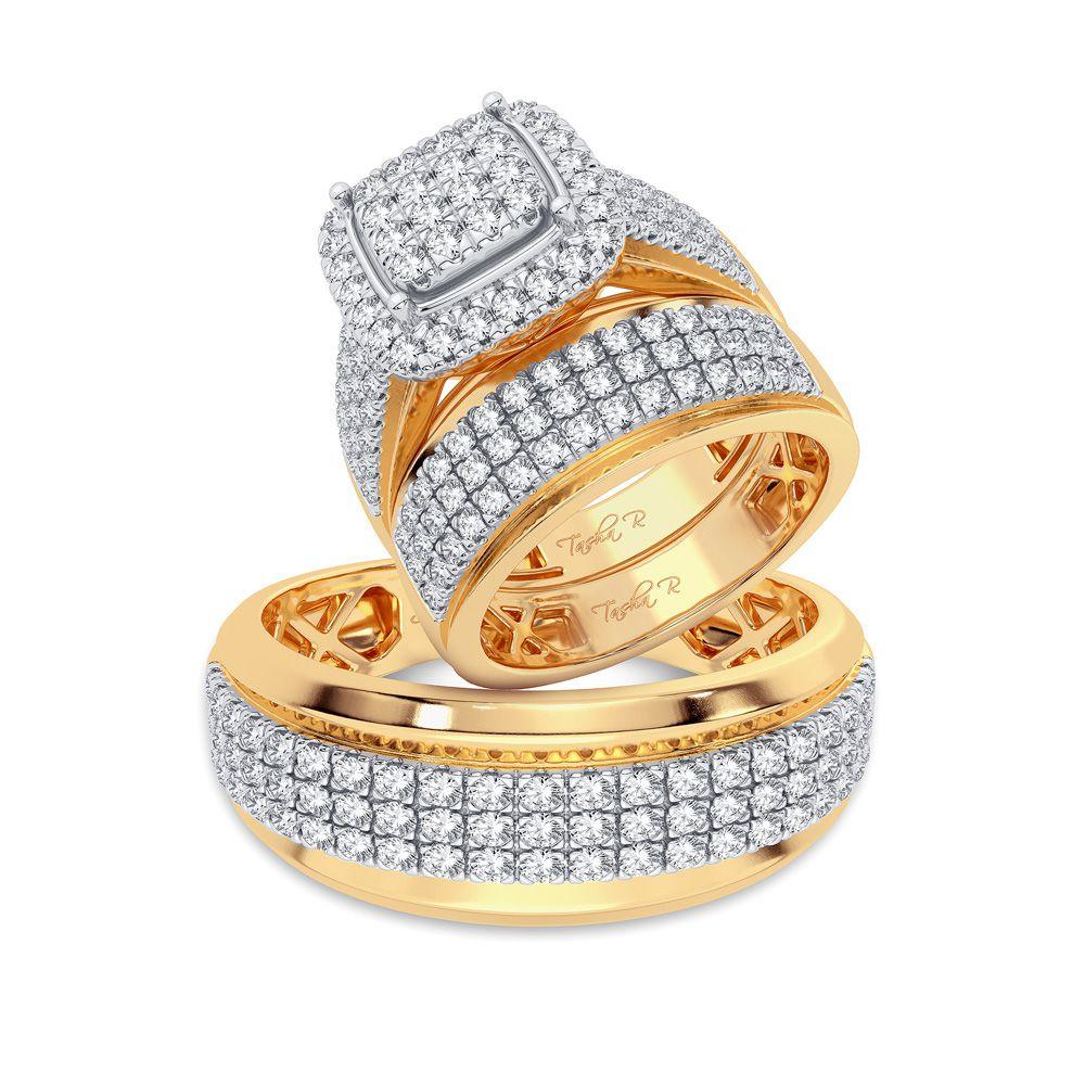 14K 2.00CT Diamond Trio Set - Johnny Dang & Co