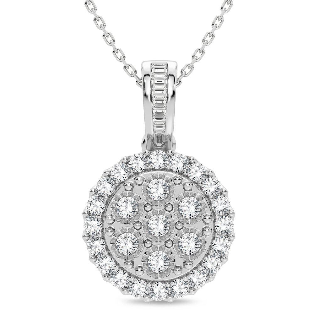 14K 1.00CT Diamond Pendant - Johnny Dang & Co