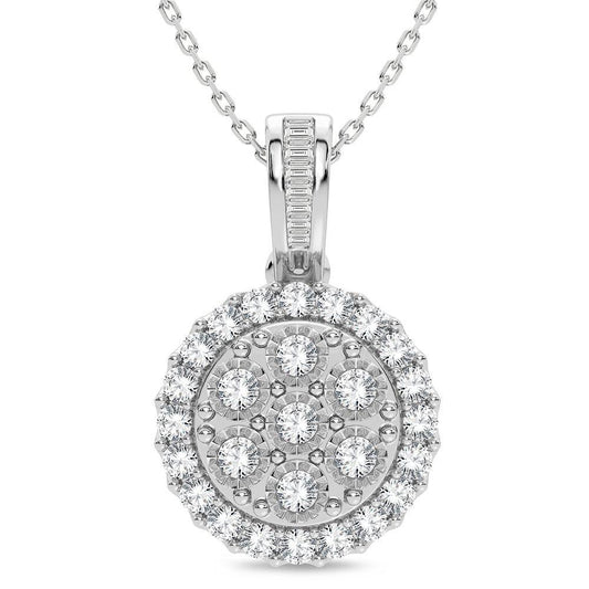 14K 1.00CT Diamond Pendant - Johnny Dang & Co