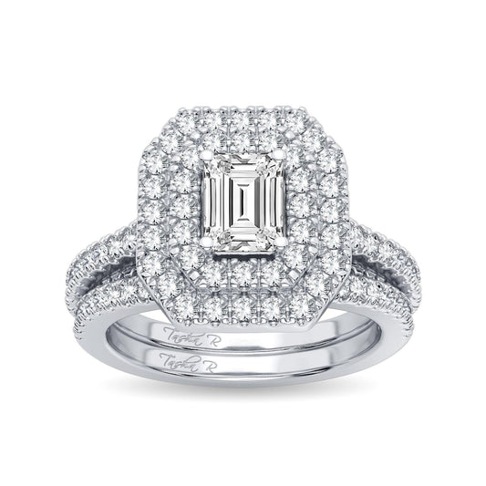 14K 1.50CT Diamond Bridal Ring - Johnny Dang & Co