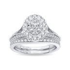 14K 1.00CT Diamond Bridal Ring - Johnny Dang & Co