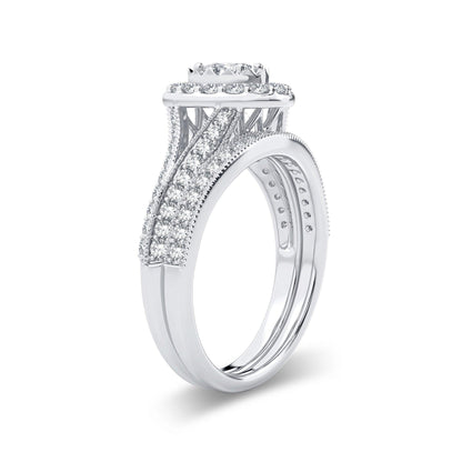 14K 1.00CT Diamond Bridal Ring - Johnny Dang & Co