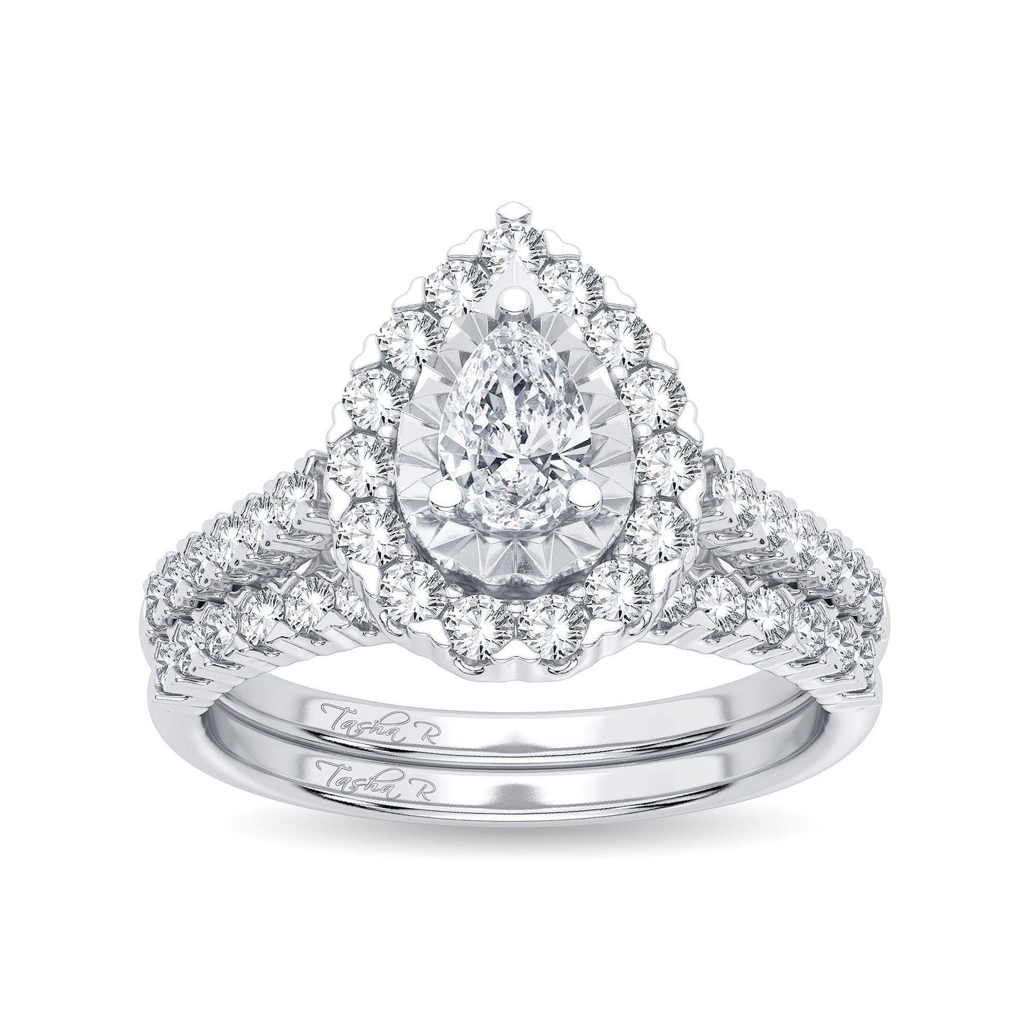 14K 1.05CT Diamond Bridal Ring - Johnny Dang & Co