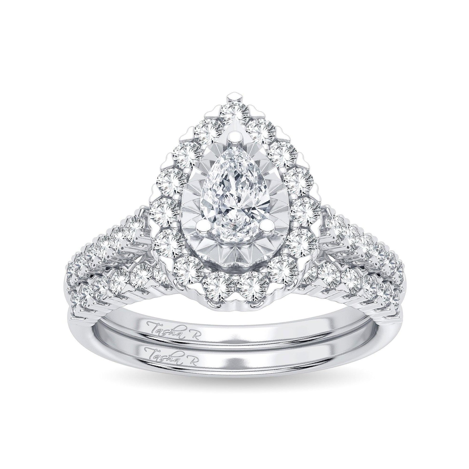 14K 1.05CT Diamond Bridal Ring - Johnny Dang & Co
