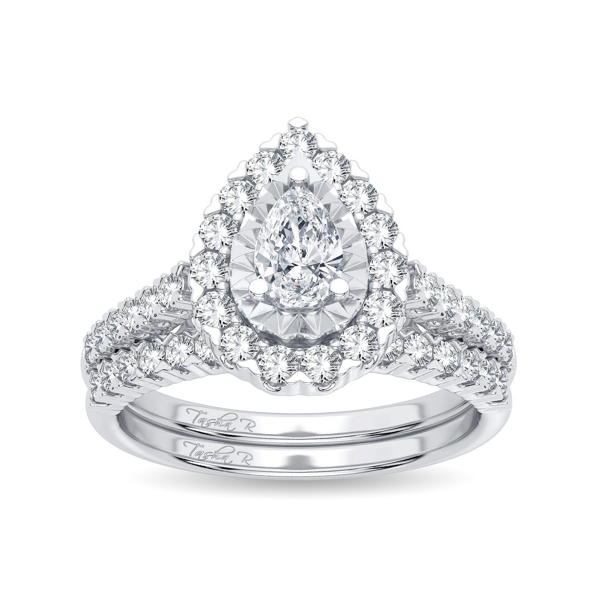 14K 1.05CT Diamond Bridal Ring - Johnny Dang & Co