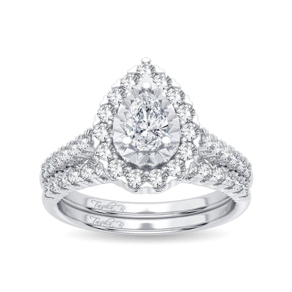 14K 1.05CT Diamond Bridal Ring - Johnny Dang & Co
