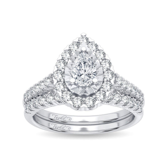 14K 1.05CT Diamond Bridal Ring - Johnny Dang & Co