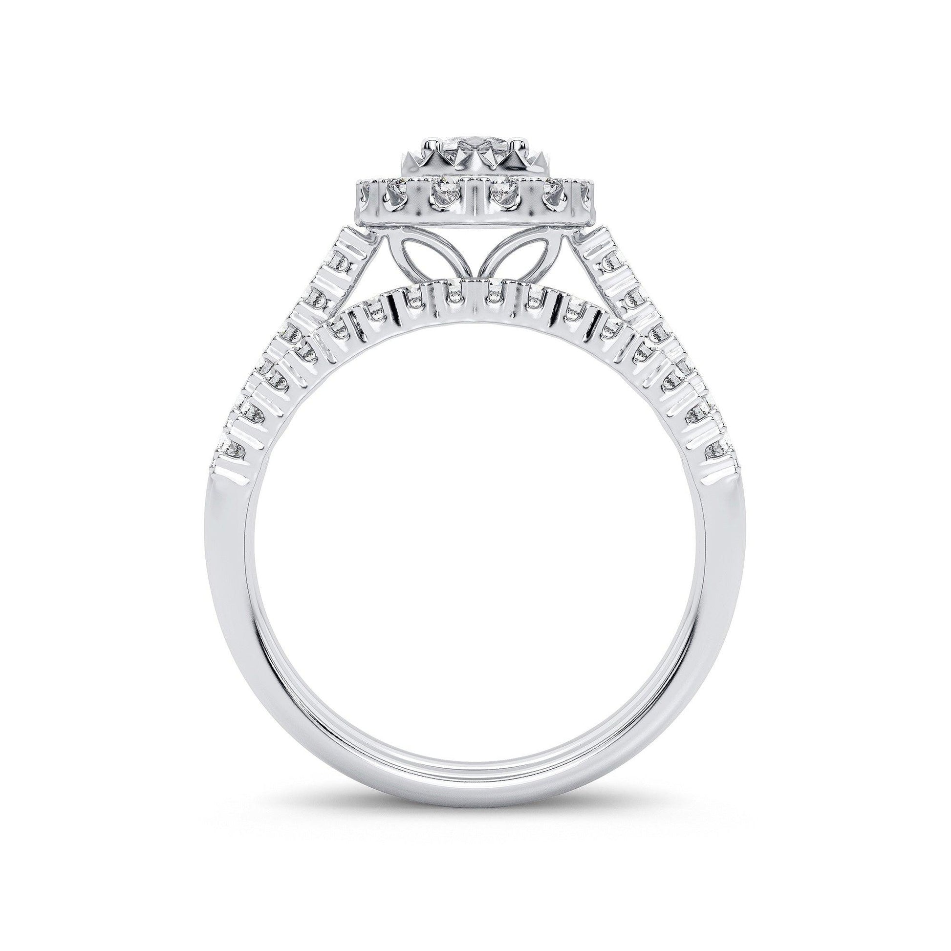 14K 1.05CT Diamond Bridal Ring - Johnny Dang & Co
