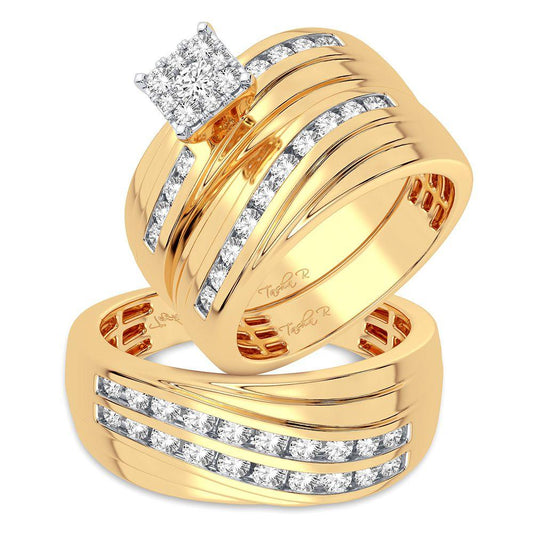 14K 1.13CT DIAMOND TRIO SET - Johnny Dang & Co