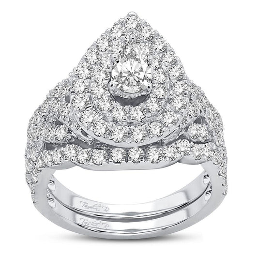 14K 1.75CT DIAMOND BRIDAL RING - Johnny Dang & Co