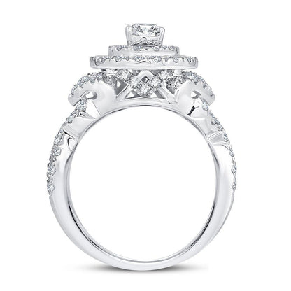 14K 1.75CT DIAMOND BRIDAL RING - Johnny Dang & Co