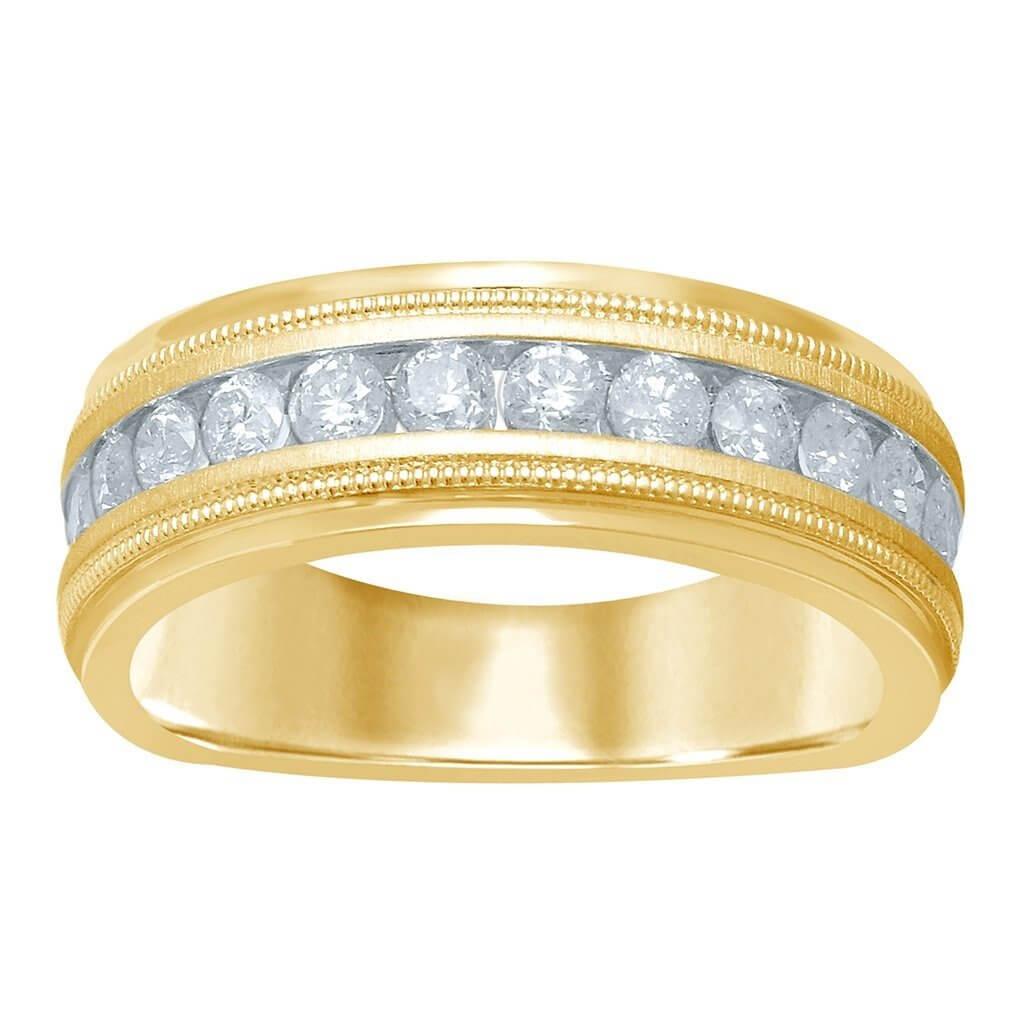 14K 0.96-1.00CT D-MENS BANDS RING - Johnny Dang & Co