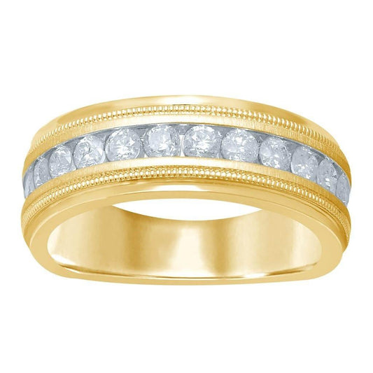 14K 0.96-1.00CT D-MENS BANDS RING - Johnny Dang & Co