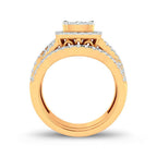 14K 1.00ct Diamond Bridal Ring - Johnny Dang & Co