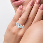 14K 1.00ct Diamond Bridal Ring - Johnny Dang & Co