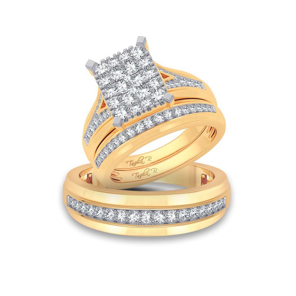 14K 1.15ct Diamond Trio Set - Johnny Dang & Co