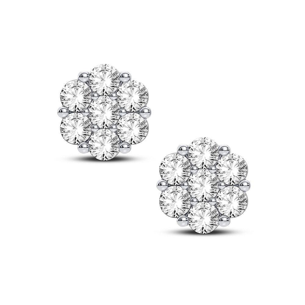 14K 2.00CT Diamond Earring - Johnny Dang & Co