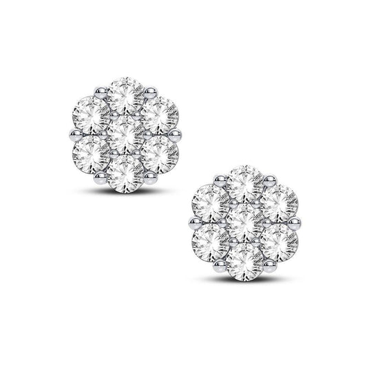 14K 2.00CT Diamond Earring - Johnny Dang & Co