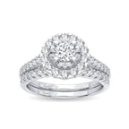 14K 1.00CT Diamond Bridal Ring - Johnny Dang & Co