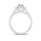 14K 1.00CT Diamond Bridal Ring - Johnny Dang & Co